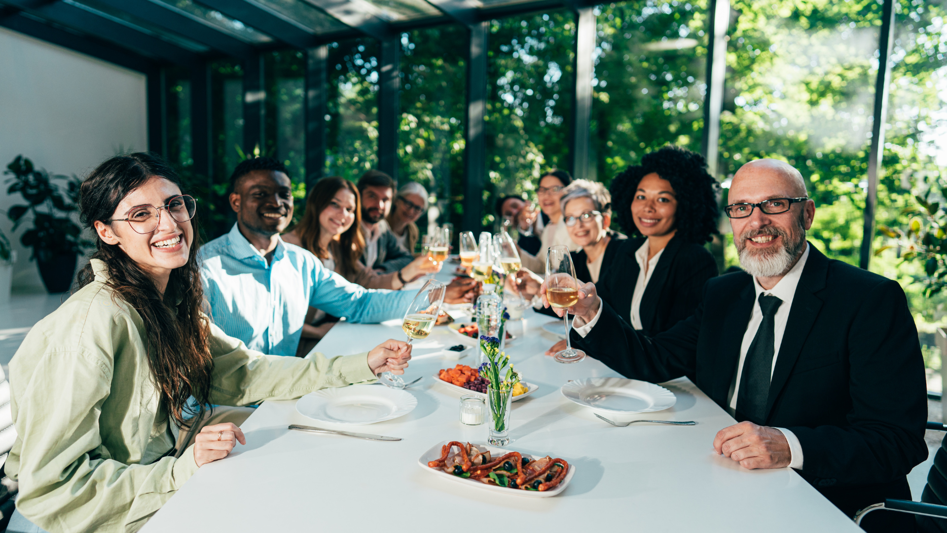 A beautifully set up event space with decorations and seating arrangements.