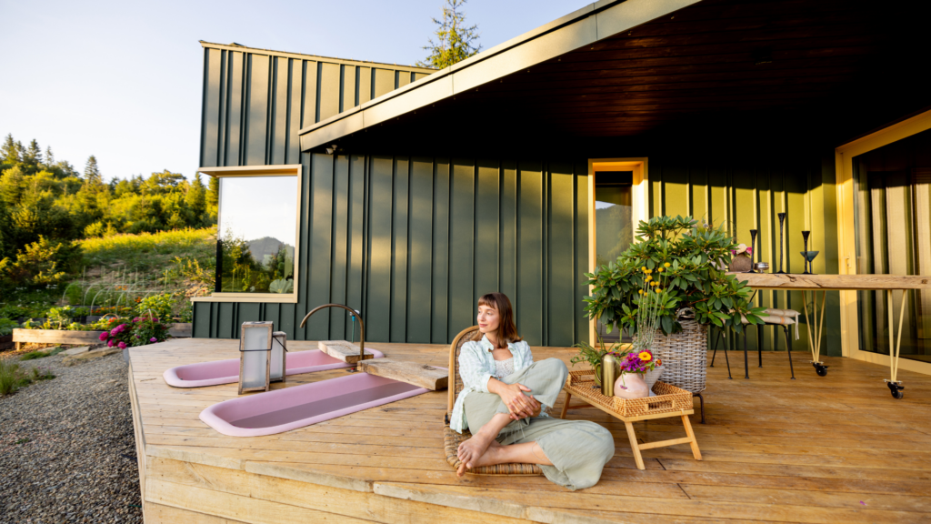 A clean and beautifully staged area ready for a photoshoot.