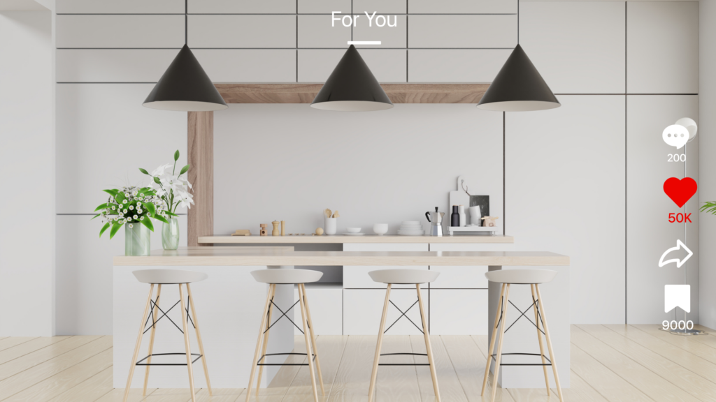 A smartphone displaying a TikTok profile with engaging video content of a shoot location.