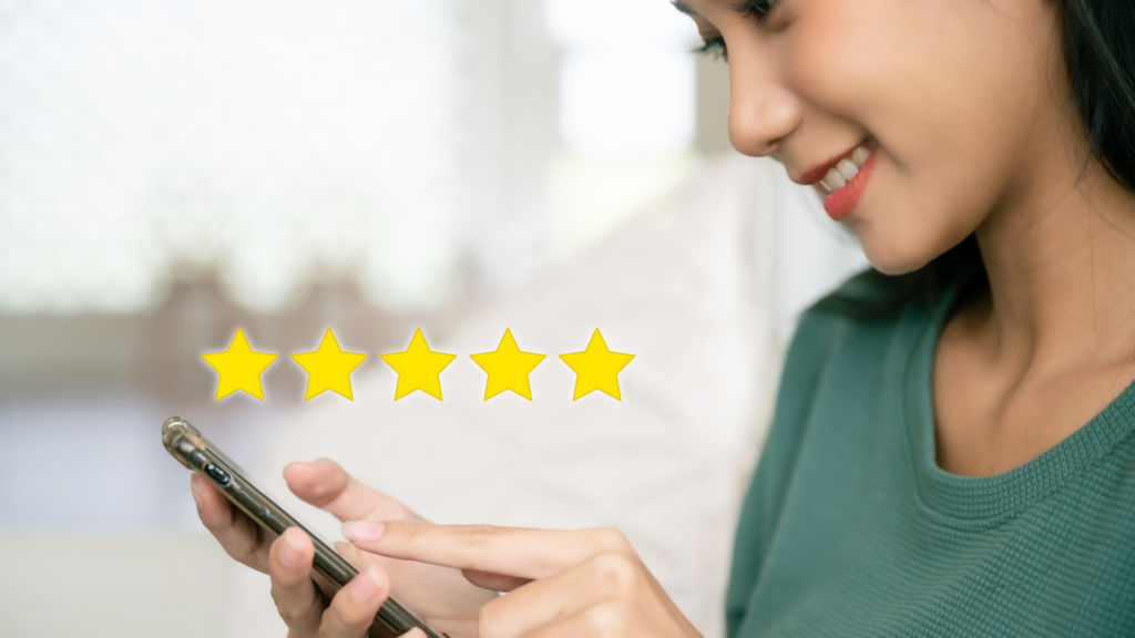 A client showcasing a positive review towards a house location.